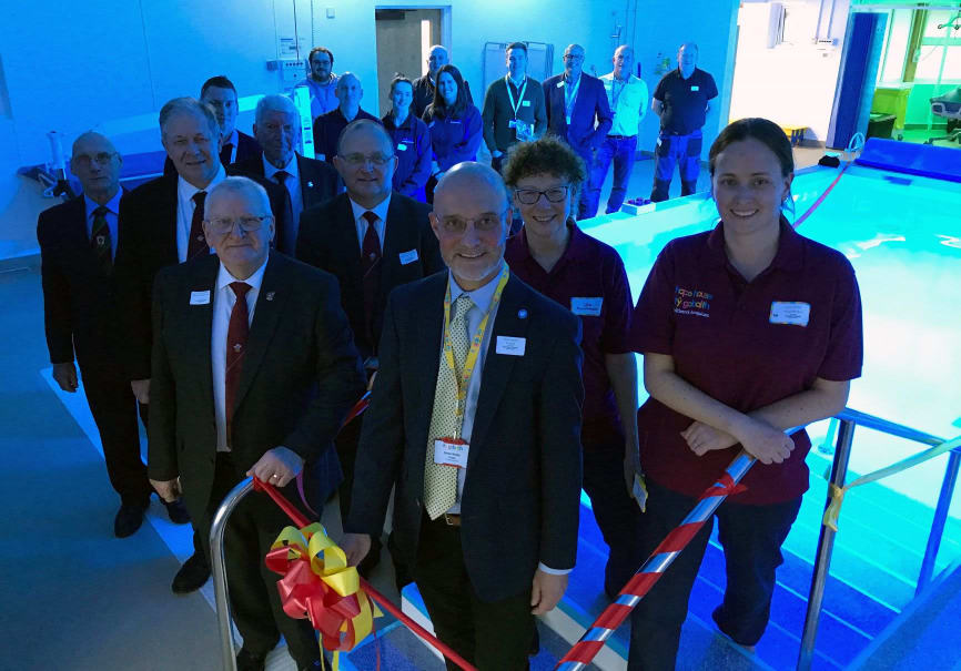 Photo of hydrotherapy pool opening